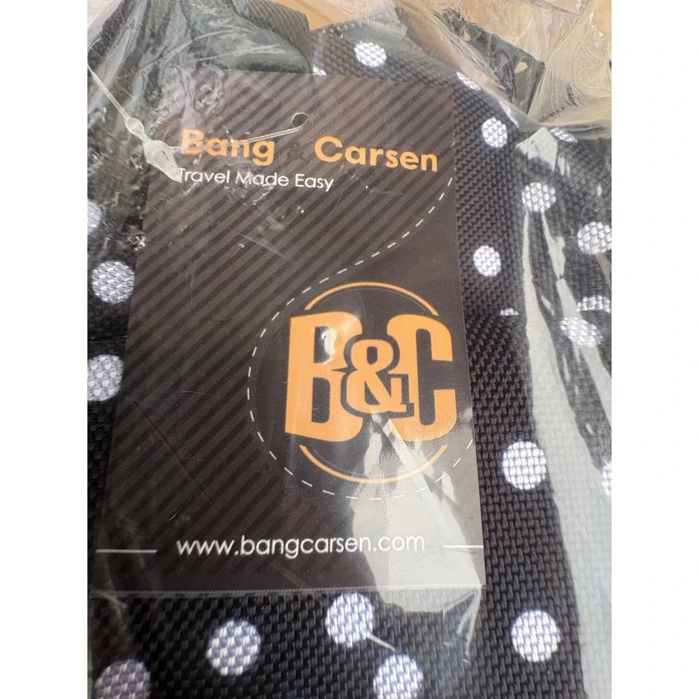 Bang Carsen Fashion Pet Carrier Bag Black White Polka Dot‎ Travel Tote NWT